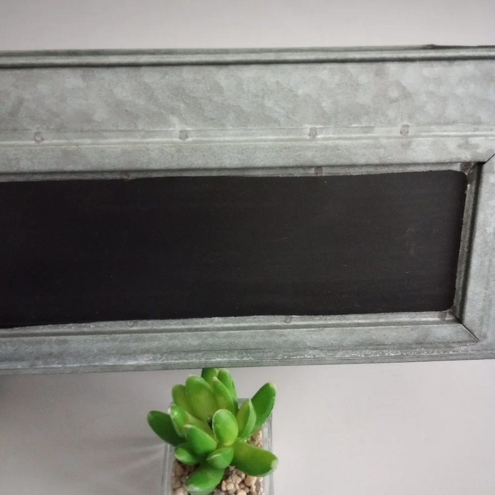 Decorative box galvanized laminate lightweight handles  removable lid new